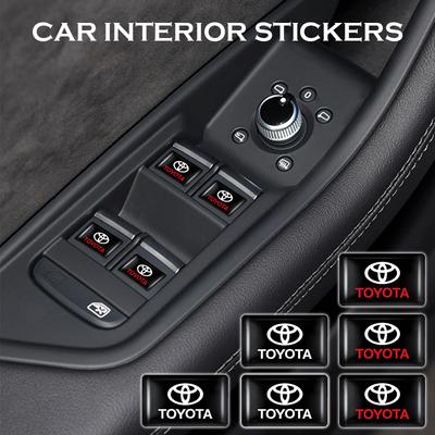 2026 New For Toyota 4/10pcs Car Interior Stickers Badges Auto Styling Decoration Accessories For Toyota Rav4 Yaris Hilux Prius a