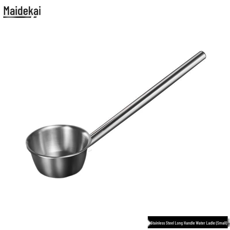Maidekai Stainless Steel Long-Handle Water Ladle Small