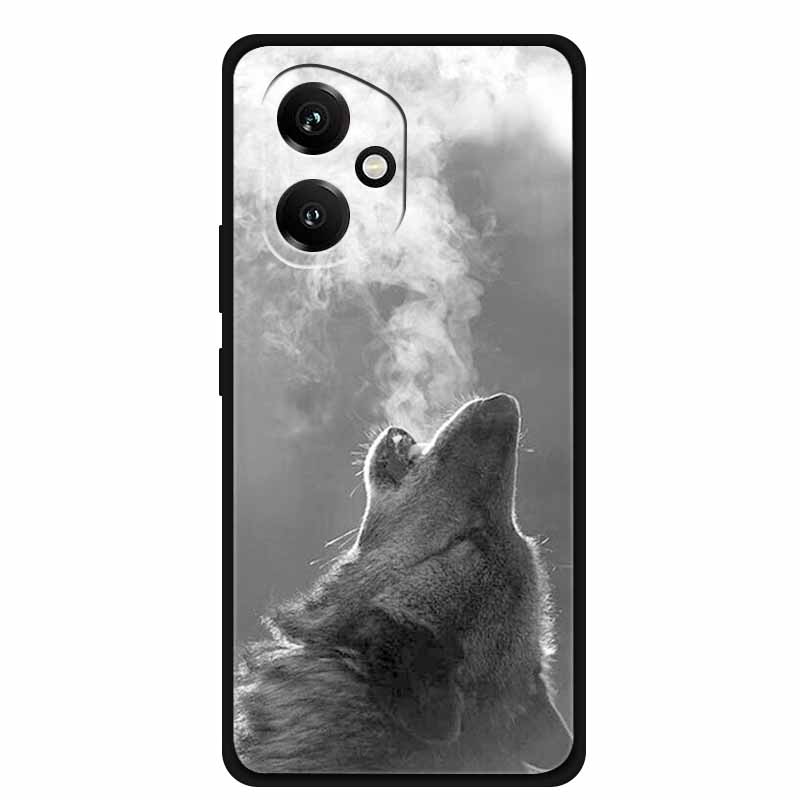 For Honor 400 5G Case Honor400 Phone Cover Wolf Lion Black Silicone Soft Coque For Honor 400 Pro 5G Back Cover Case Funda Shell