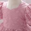 New Princess Girls Embroidery Flower Newborn Dress Children Kids Elegant Wedding Dresses Children Clothing For 0-2 Years