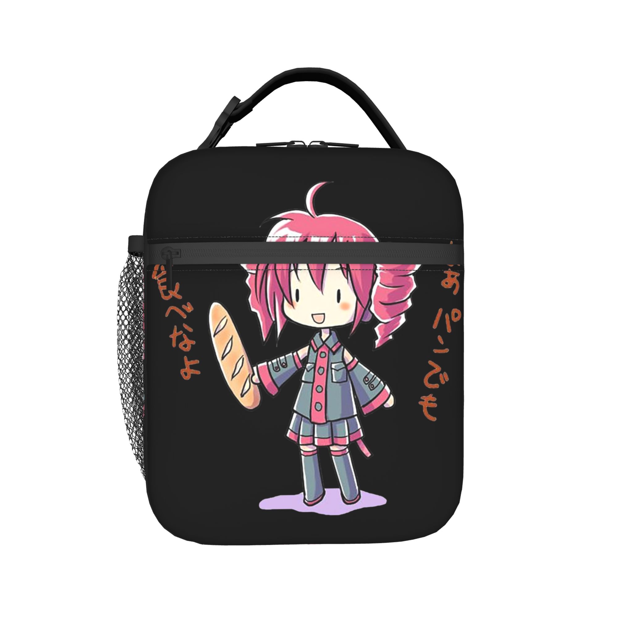Sac à lunch Kasane Teto Kawaii Boîte à lunch Scolaire Portable Thermique Sac fourre-tout Pour hommes Impression Oxford Sac isotherme as picture