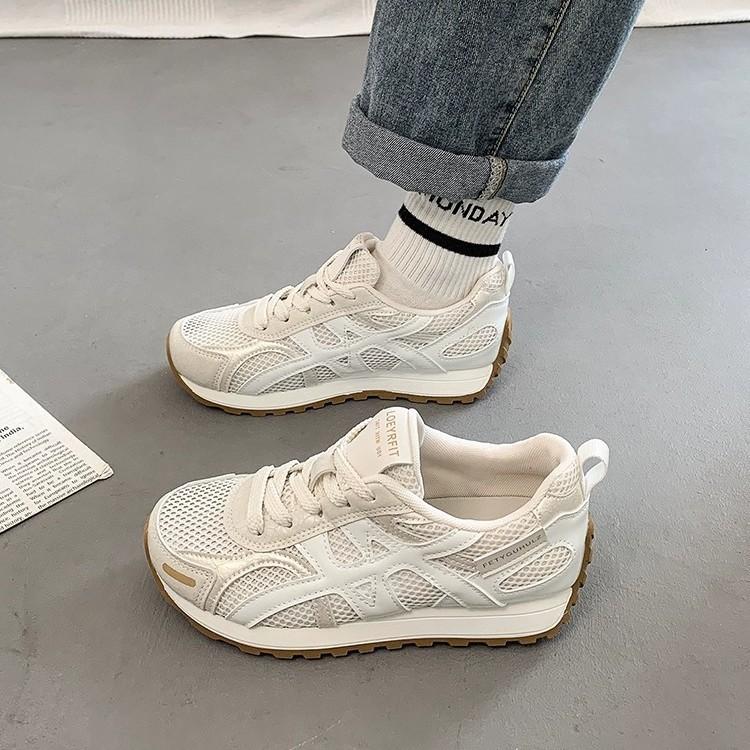 Thin mesh German training shoes 22 summer new inner height increase breathable casual Forrest Gump shoes sports board shoes