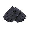 Cute Hot Fingerless Gloves Women Driving PU Leather Gloves Half Finger