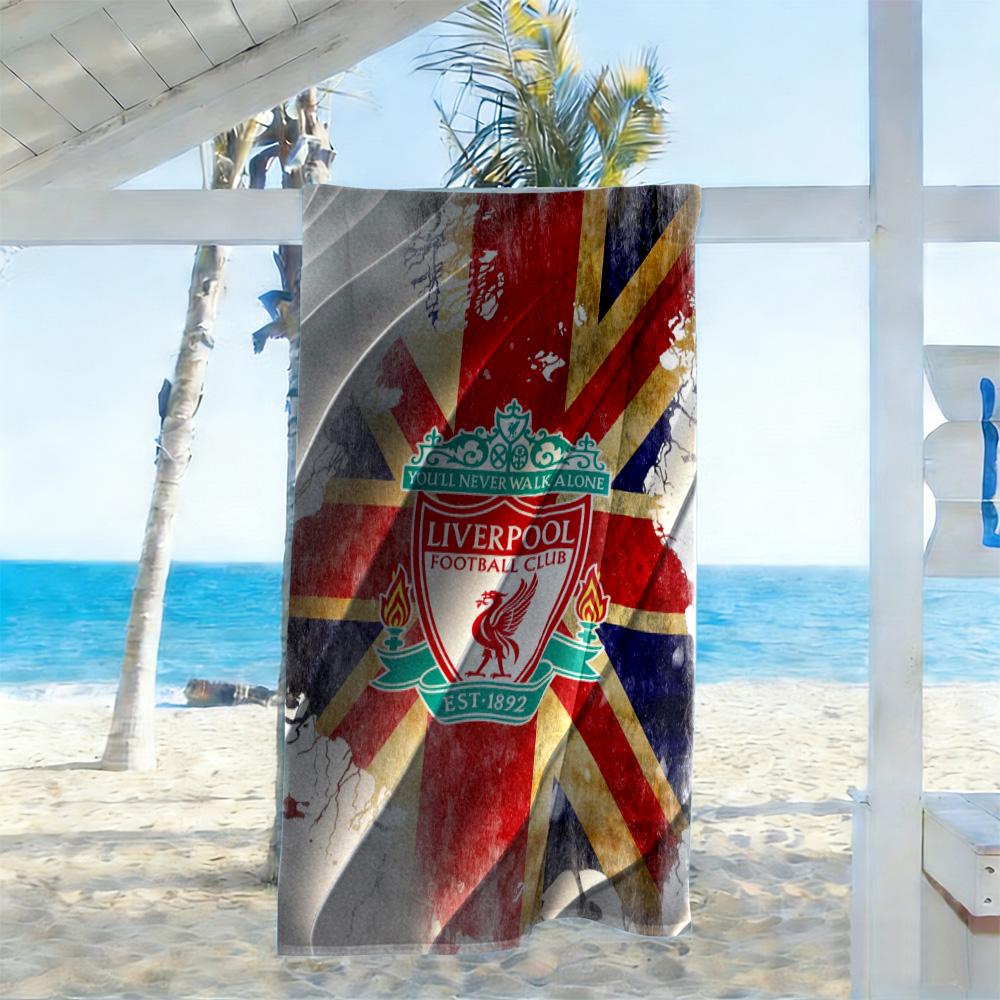 Liverpool Beach Towel Super Soft Microfiber Quickdry Fabric Comfortable Lightweight