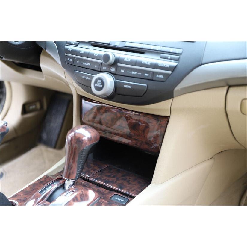 För Honda Accord Crosstour 08-13 Central kontrollförvaringsboxram med trästruktur 1*