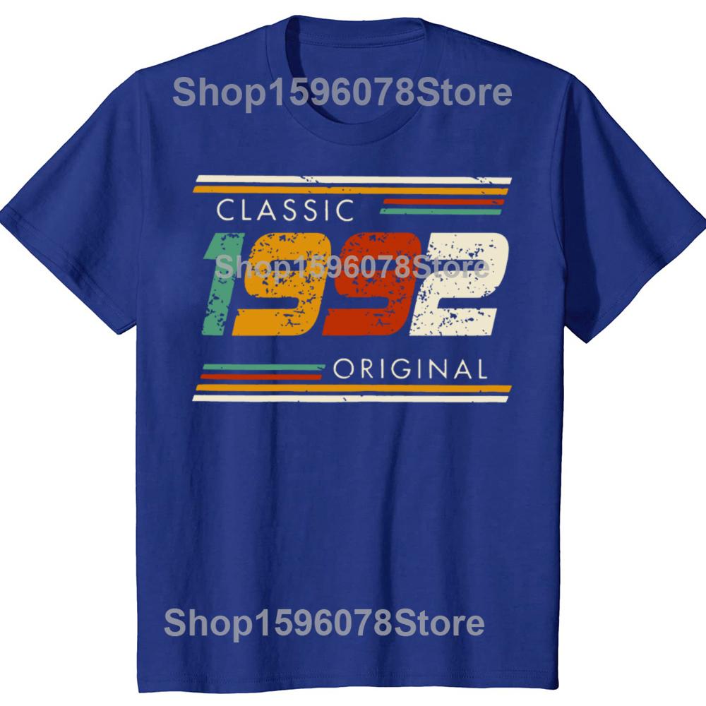 Graphic Birthday Gift Short Sleeved 33 Years Old Born In 1992 Shirt 33th Birthday Summer Tshirt Retro Vintage 1992 Tshirt