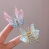 Flying Butterfly Hair Clip for Girls 3D Moving Wing Hairpins Rhinestones Barrettes Hair Styling Accessories for Women