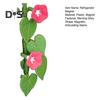 1/2/3/4Pcs Morning Glory Refrigerator Magnet with Articulating Stems Vine Flower Plants Fridge Magnet Home Office Kitchen Locker Decoration