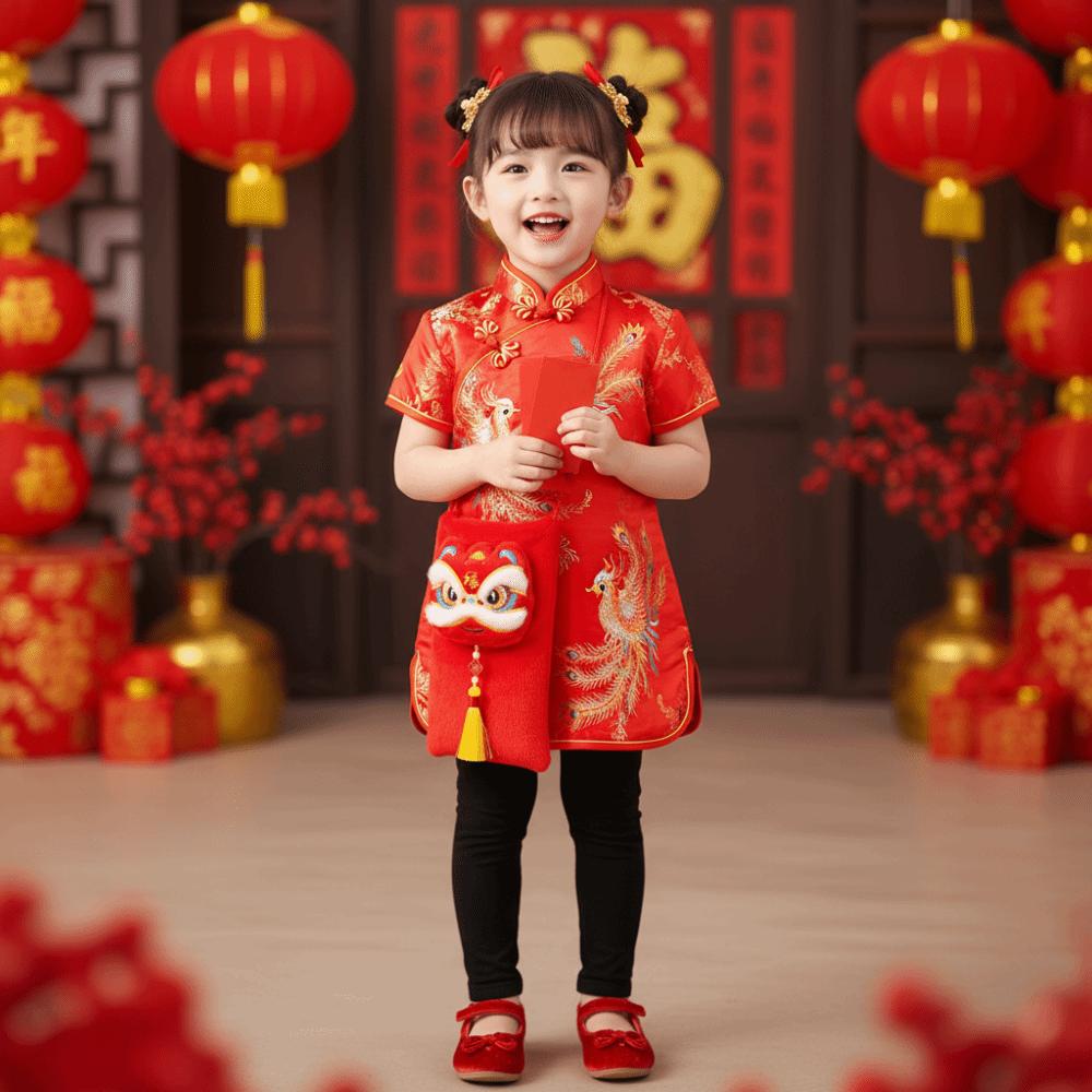 Chinese Style Red Envelope Cartoon Traditional Red Pocket Best Wishes 2026 Year of The Horse Gift Envelopes Wedding Gifts