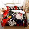 Kawaii Chisato Takina Graphic Lycoris Recoil Slice of Life Action Anime Bedding Duvet Cover + 2 Pillowcases Teen Otaku Bedroom