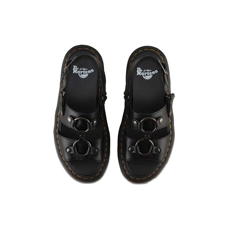 Dr. Martens Xabier Open-Toe Buckle Casual Sandals Unisex Sandals Black 24630001