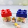 12/24pcs Personalized Cute Transparent Building Blocks Plastic Storage Box Wedding Candy Box Party Birthday Candy Box