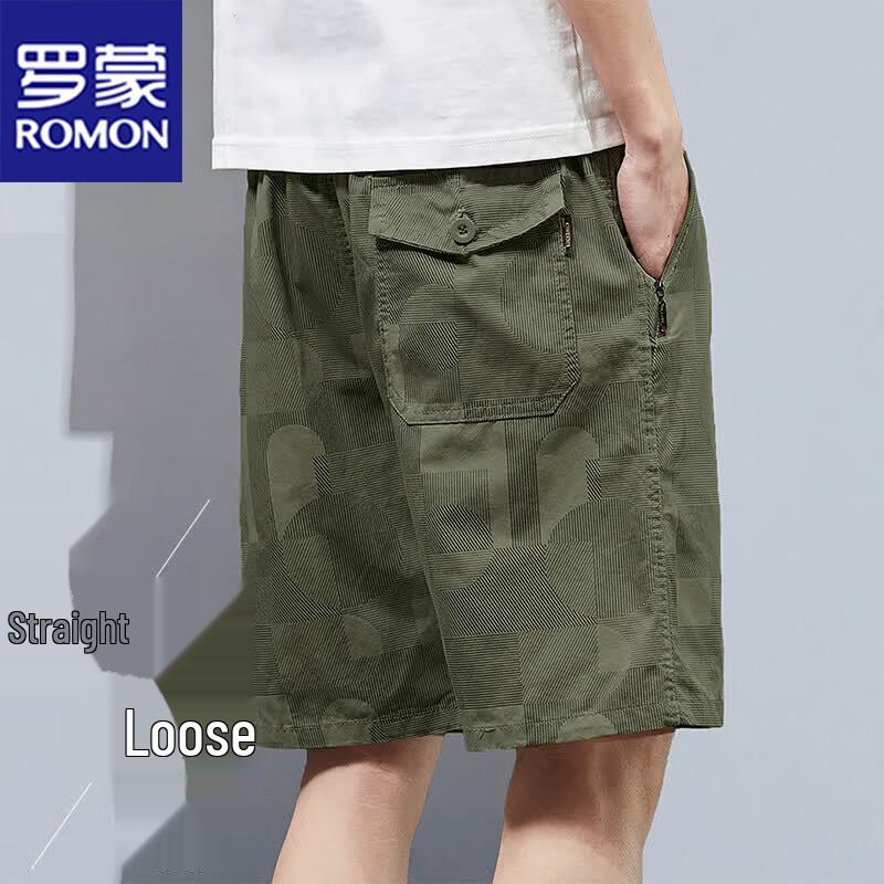 ROMON Men s Quick-Dry Casual Shorts 4XL