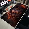 King Of Beasts Lion Mouse Pad xxxl Gamer Large Mouse Mat Natural inertial navigation system Rubber Desk Rug PC Desk Mats Design