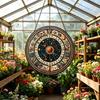 Bunter Acryl-Sonnenfänger Astrologisches Rad Tierkreiszeichen Fensterhänge-Dekoration Buntglas-Effekt Sonnenfänger-Panel für Haus Garten Dekoration