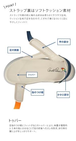 Outdoor Sandals Tape Sandals Gray Large [Arnold Palmer] Women's (006)