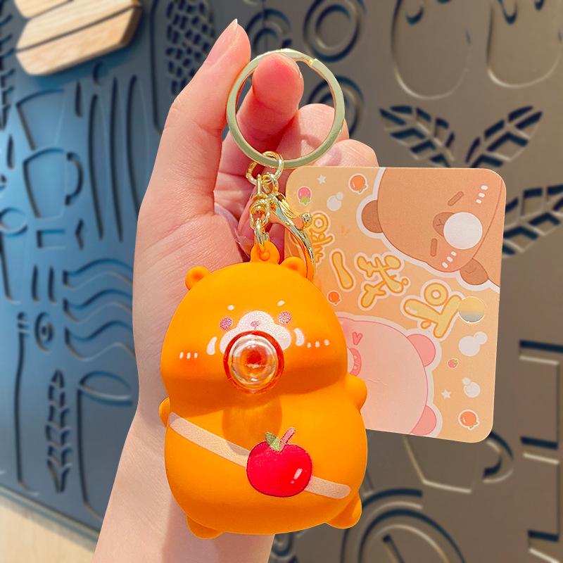 Schlüsselanhänger mit Cartoon-Stressabbau-Blasen