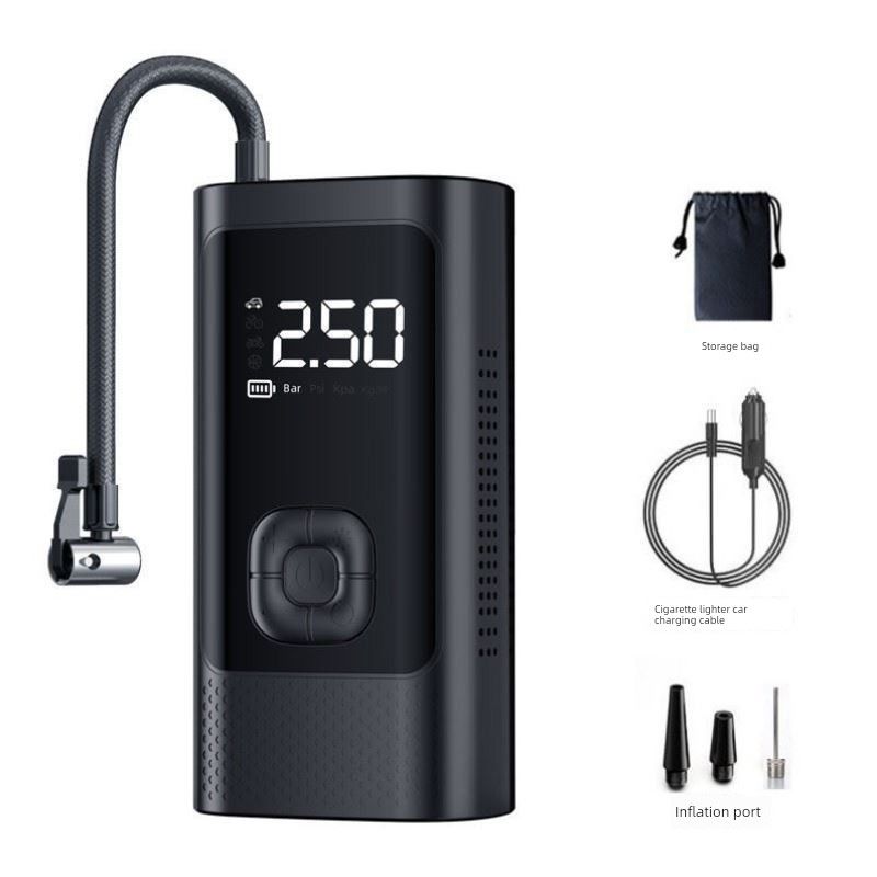 Car-Mounted Air Pump, Wireless Portable Car Air Pump, Electric Car Tire High-Pressure Inflator