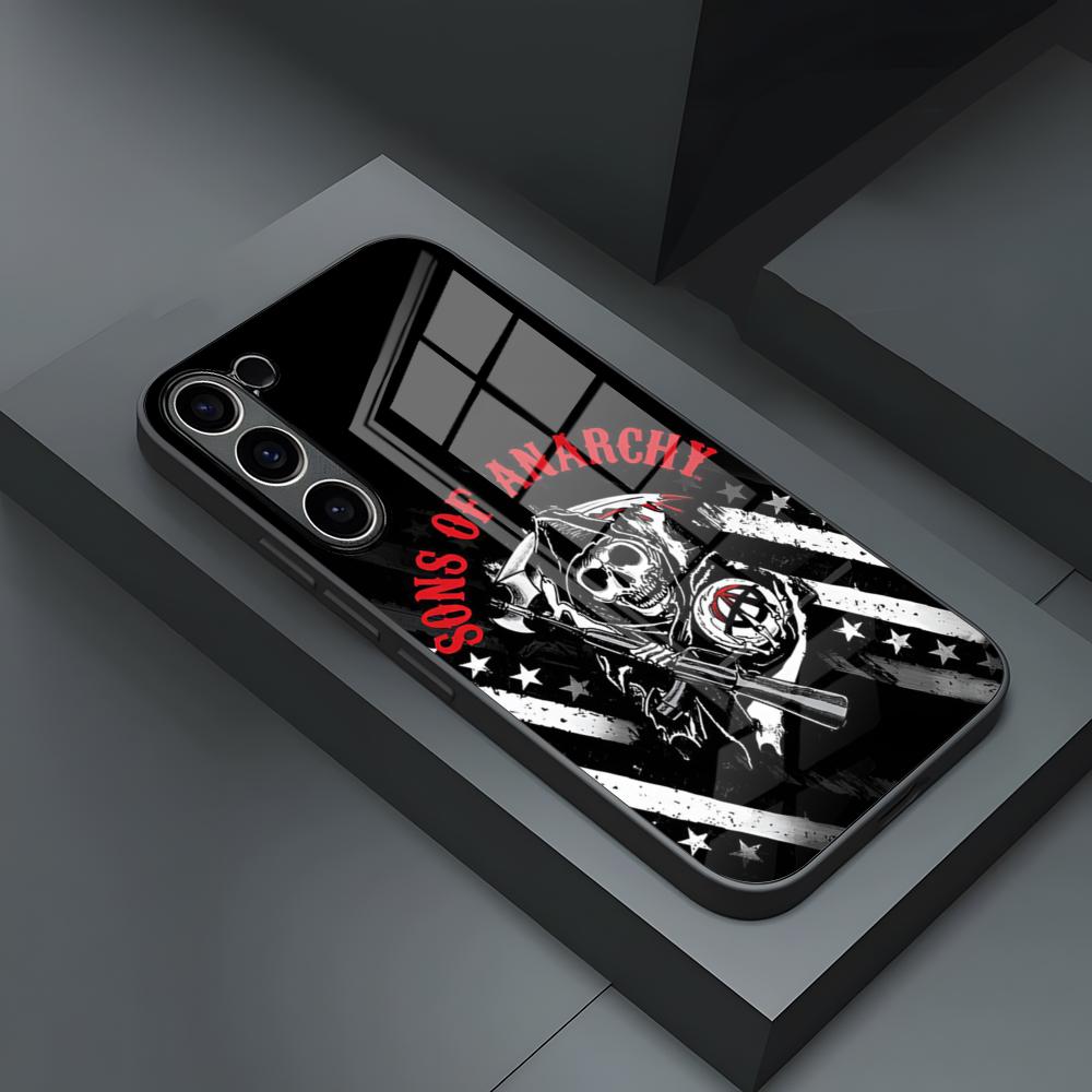 Action Tv Sons Of Anarchy Phone Case For S25 Ultra Samsung S26 S23 S24 Fe S22 S20 S21 Plus A54 A34 A53 A16 Glass Cover