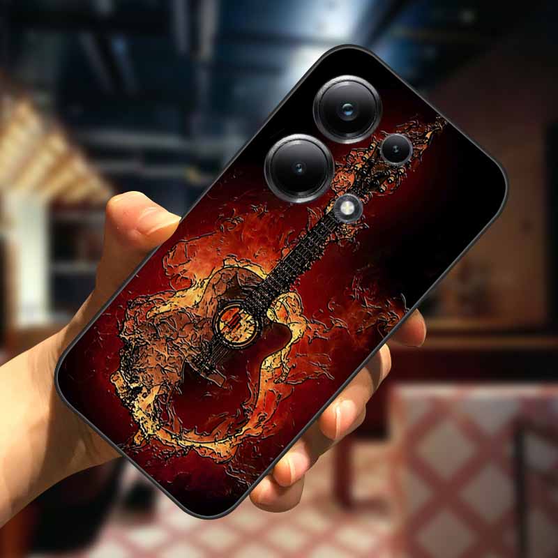For Xiaomi Redmi Note 13 13pro 5G Case 3D Relief Flower Emboss Soft Silicone Cover For Redmi Note 13 pro Plus Owl interest Cases