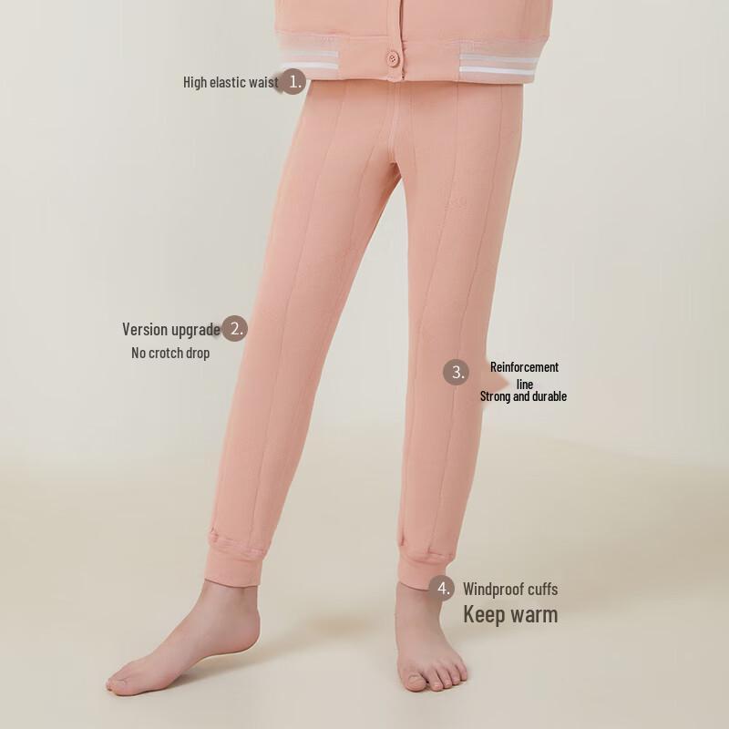 Yuzhaolin Girls' Thermal Fleece-Lined School Pants