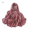 Summer New Carf Matte Satin Monochrome Long Scarf, Satin Imitation Silk Solid Color Long Silk Scarf Headscarf
