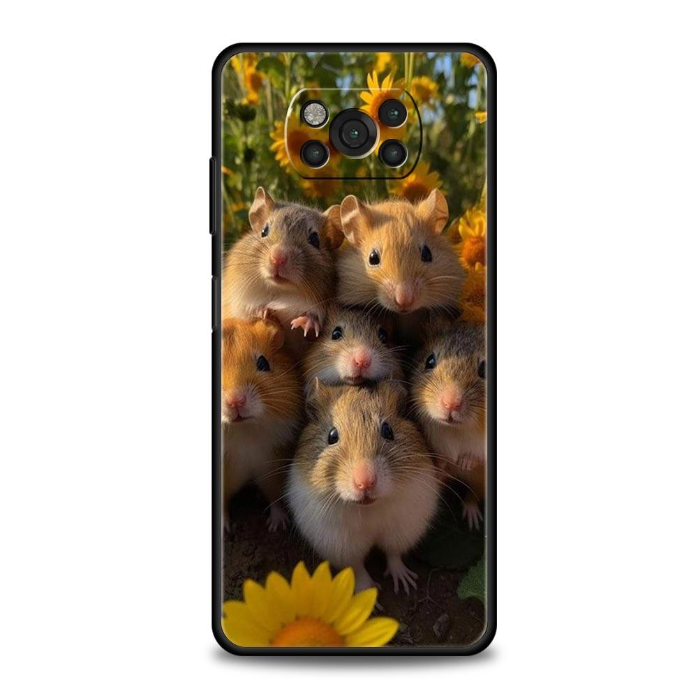 Animal selfie art Phone Case For For Xiaomi Poco X6 X5 Pro X4 X3 NFC F5 Pro F4 F3 GT M5 M4 Pro 5G M3 C51 C50 C55 Soft Cover