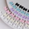 50pcs/set Bows Nail Charm Matte Bowknot Nail Charm Flatback Nail Charms Bows Nail Art Decoration DIY Bows Nails Jewelry