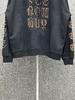 23SS B Marke Sanskrit Flamme Reißverschluss Hoodie - Lockere Passform Lässige Jacke