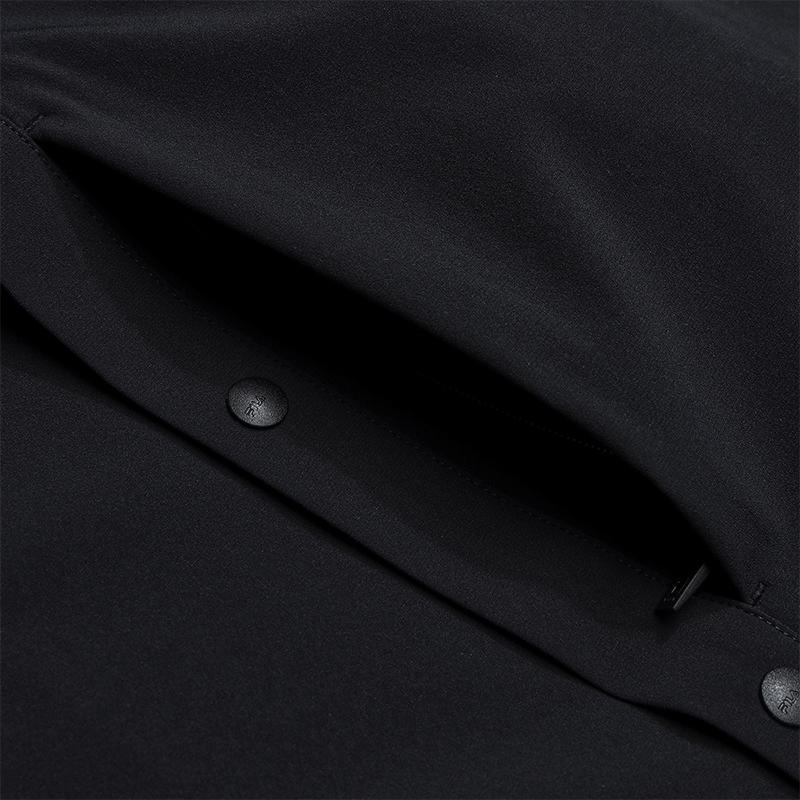Fila Blue Fashion Simple Personality Trend Classic Casual Business Versatile Comfortable Woven Long Sleeve Shirt Men Shirts F11M532406FBK