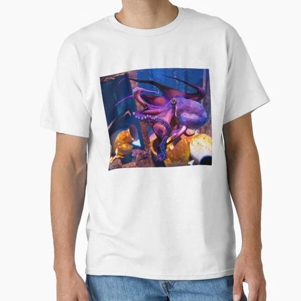 Blue Ocean Sea Monster Octopus Classic Tshirt Made In Usaaus Tshirt S2xl S