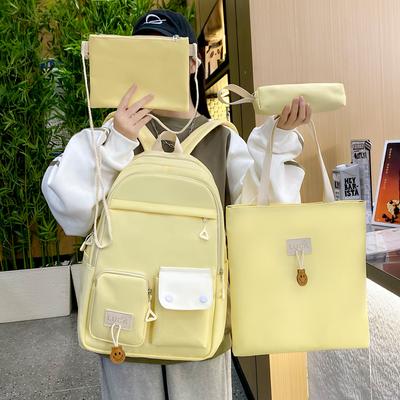Koreanische Version des Harajuku Rucksacks mit großem Fassungsvermögen, modischer Rucksack, neue einfache Schultasche für Campus-Schüler