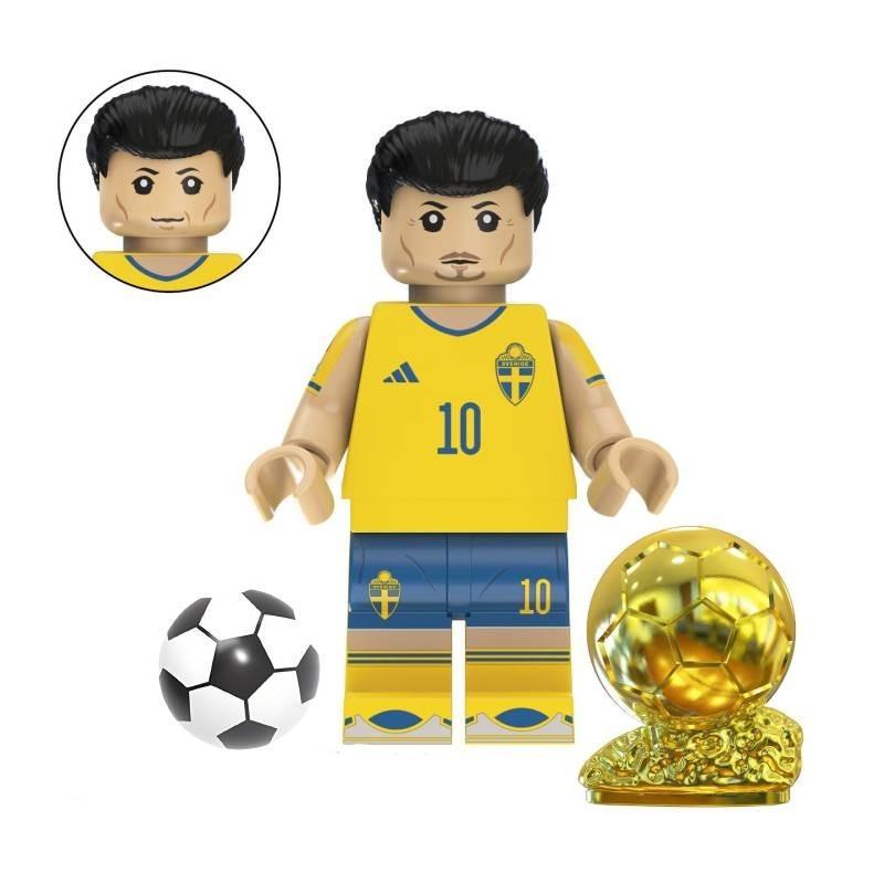 Soccer Star Series Team Building Blocks Set Small Plastic Pieces