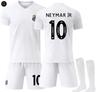 Tonåringar Barn Vuxna Eget Namn Fotbollströjor 25/26 Santos Hemma #10 Neymar JR Sport Träningsställ med Strumpor
