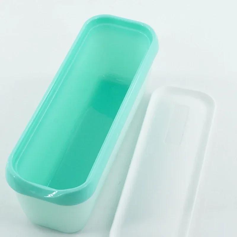 DIY Wiederverwendbare Rechteckige Eisbox Plastik Eisbox Haushaltsgebrauch Küche Kühlschrank Aufbewahrungsbox Behälter mit Deckel