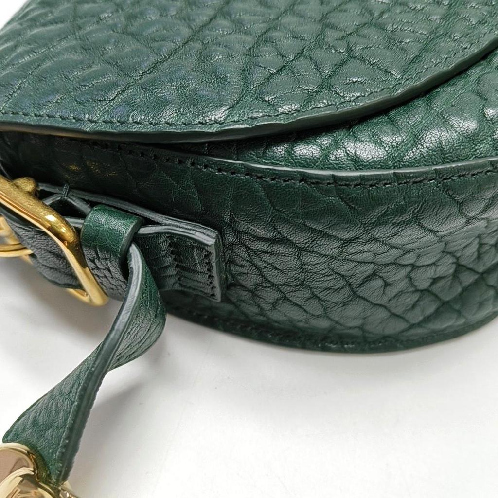 [Pre-Owned] Chess Adjustable Strap Solid Color Calfskin Shoulder Crossbody Bag - Excellent #ERLEG7