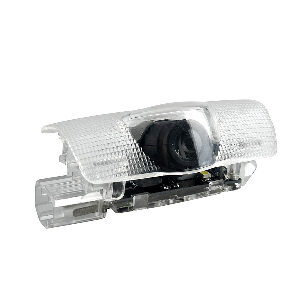 XZFLQ Lámpara de Cortina LED para Puerta Luz con Logo Láser Luz de Bienvenida para Puerta Luz de Cortesía 4pcs