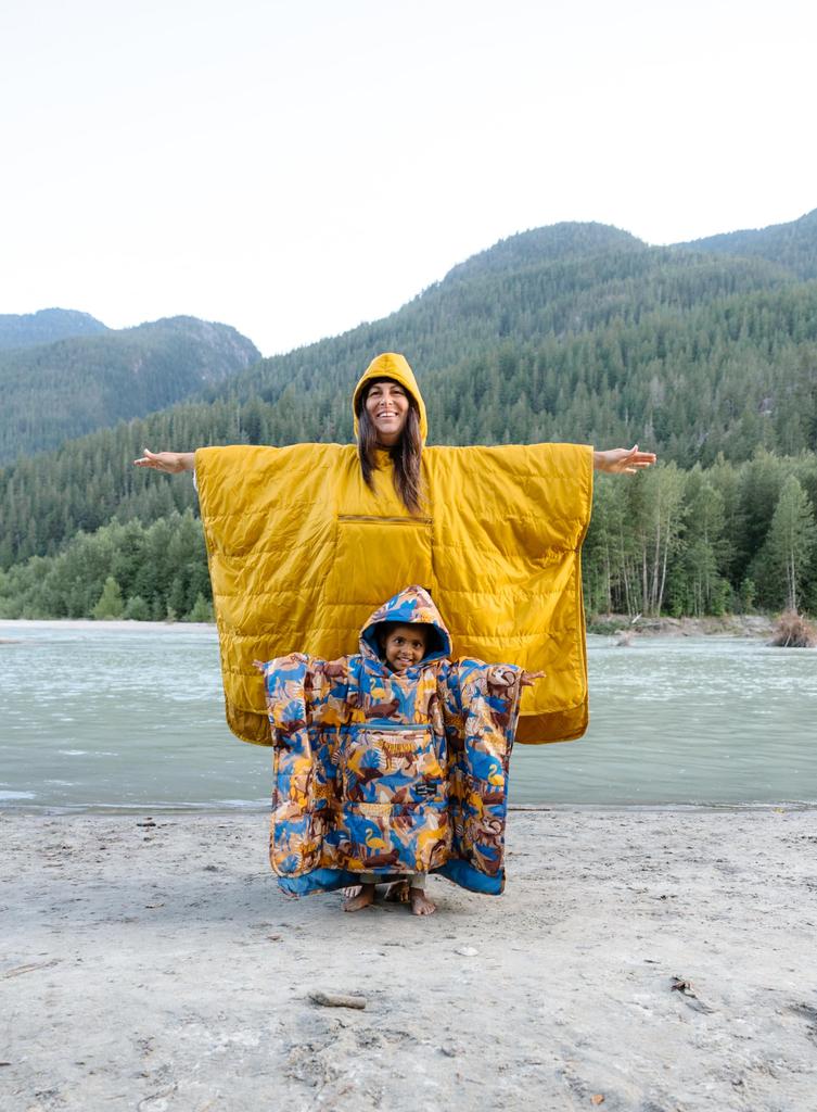 Thermarest Honcho Poncho Kids Animal Print Poncho Blanket