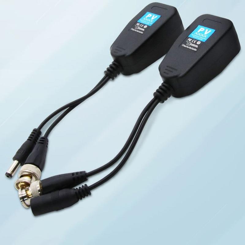 

Passive Cctv Coax Bnc Power Video Balun Transceiver Connectors To Rj45 Bnc Male For Cctv Video Camera
