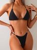 Women's Heart Ring Halter Triangle Bikini Set Adjustable Two Piece Swimsuit Bathing Suit Beachwear K208