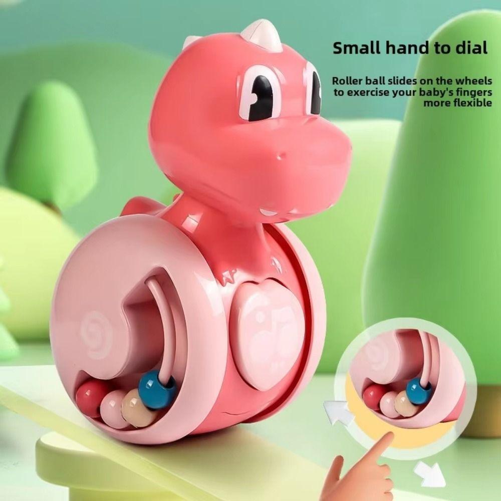 Early Education Dinosaurs Tumbler Wobbler Cartoon Children's Tumbler Rattle  Desktop Ornaments