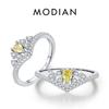 925 Sterling Silver Colorful CZ & Opal Eternity Bands Finger Ring Trendy Stackable Vacation Fine Jewelry For Women Gifts