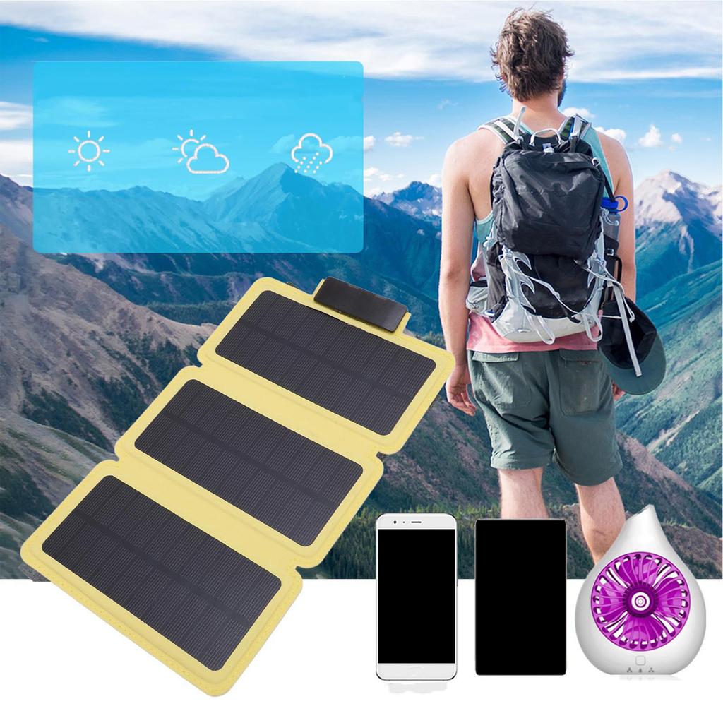 Outdoor Foldable Solar Panel Ultra Thin Portable Solar Power USB Solar Charging Panel for Camping Hiking Picnic Climbing