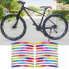 20Pcs Car Wheel Hub Sticker High Reflective Stripe Tape Luminous Warning Sticker