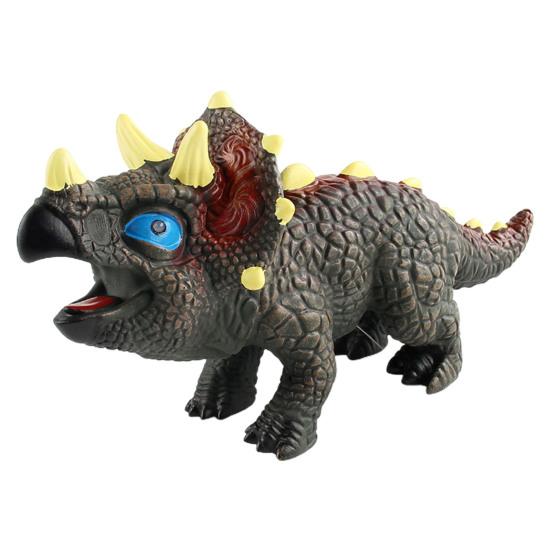 Dinosaur Model with Sound Realistic Stress Relief Soft Rubber Squeeze Dinosaur Figure Collection Model Birthday Gift