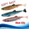 19cm/63g Simulation Baits Soft Swimming Lures Slow Sinking Lures Artificial Fish Lures Swimbaits Soft Fishing Baits