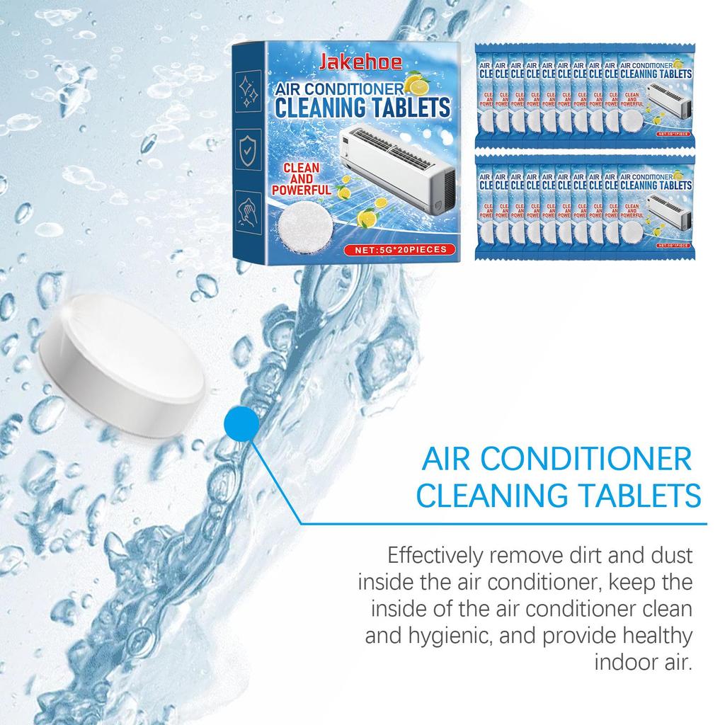 Jakehoe Klima Temizleme Tabletleri Ev Tipi Klima Filtresi Asılı Ünite Derin Temizleme Toz ve Koku Giderme