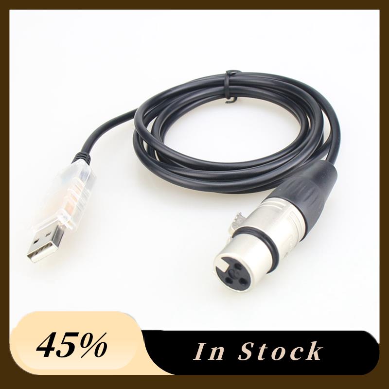 USB To DMX Interface Adapter LED DMX512 Computer PC Stage Lighting Controller Dimmer, Adapter Cable Accessories