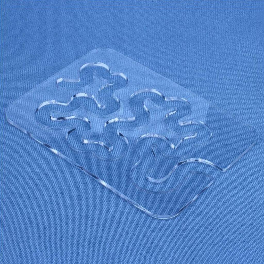 Free Motion Quilting Templates Transparent Acrylic Quilting Templates Ruler for Simple Meander and Quilting Designs