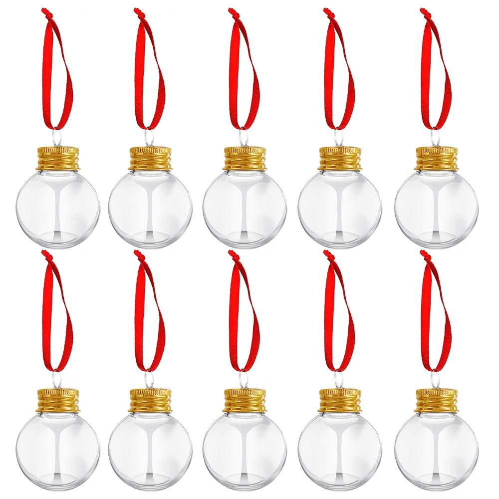 Clear Christmas Ball Plastic Bottle Bulbs Pendant New Christmas Tree Ornament Christmas
